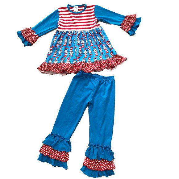 CAT IN THE HAT BELL PANTS OUTFIT - NEW - Picture 1 of 1